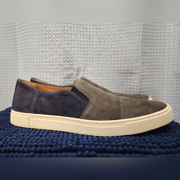 Frye Women's Suede Slip-On Sneakers - Gray and Navy - Picture 4 of 8